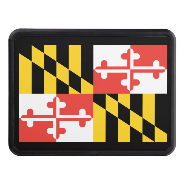 Maryland Flag Hitch Cover (Front)