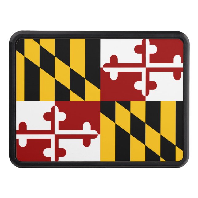 Maryland flag hitch cover (Front)
