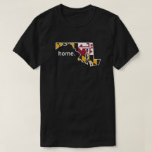 Maryland flag home t-shirt