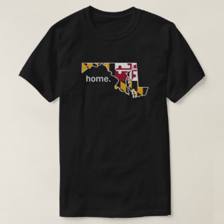 Maryland flag home t-shirt