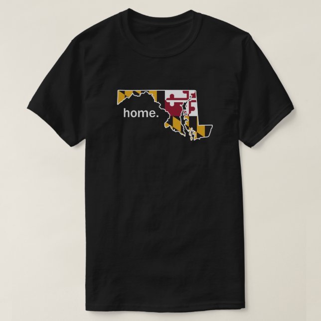 Maryland flag home t-shirt (Design Front)
