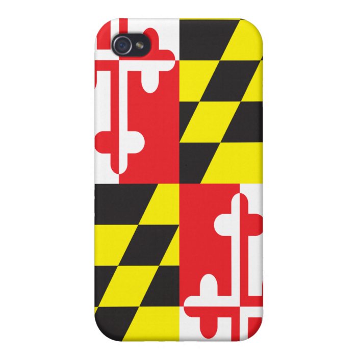 Maryland Flag iPhone 4 Cases