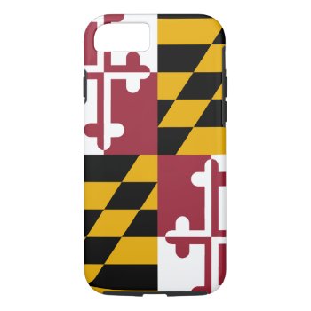 Maryland Flag Iphone 7 Case by FlagWare at Zazzle