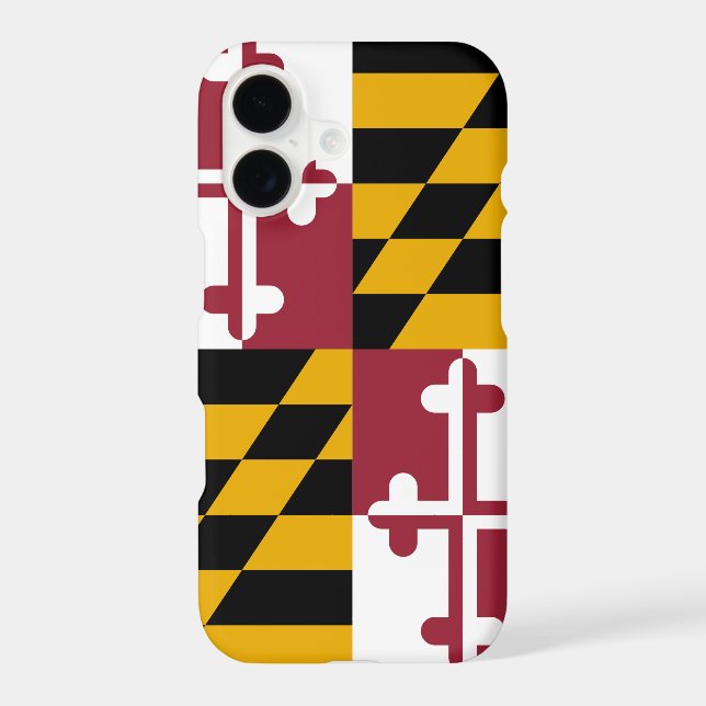 Maryland Flag Iphone Case (Back)