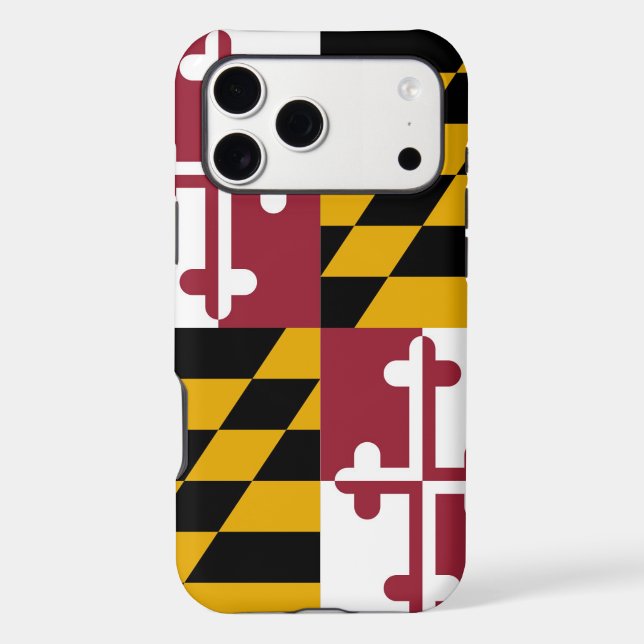 Maryland flag iphone case (Back)