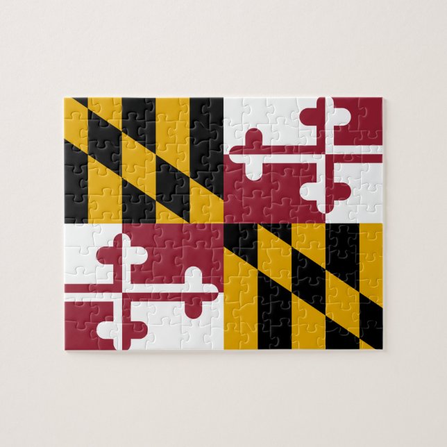Maryland Flag Jigsaw Puzzle (Horizontal)