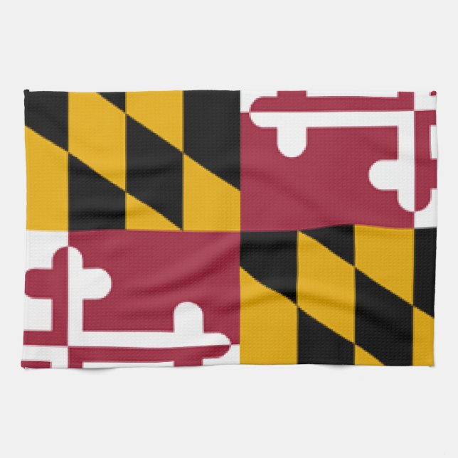Maryland Flag Kitchen Towel (Horizontal)