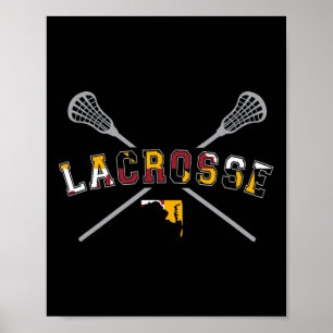 Maryland Flag Lacrosse Boys Hoodie Mens College La Poster