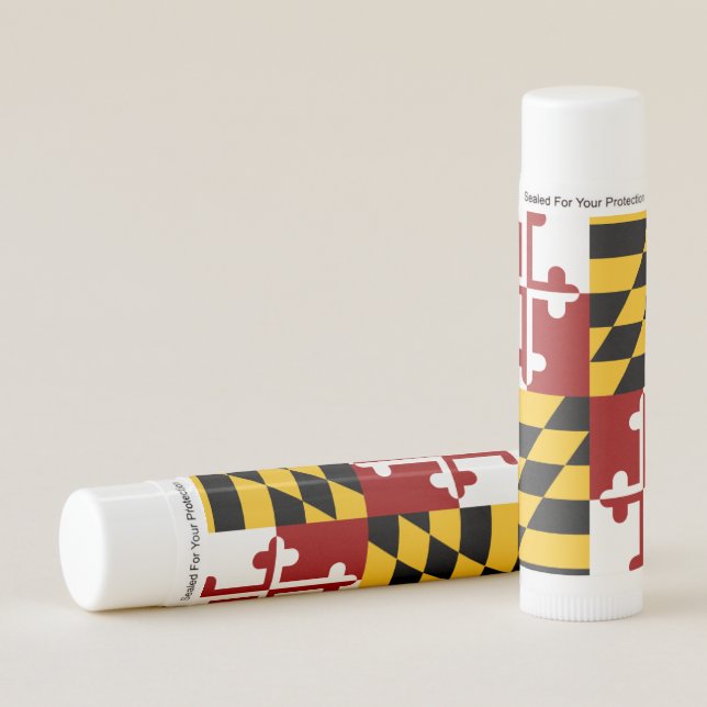 Maryland flag lip balm (Front)