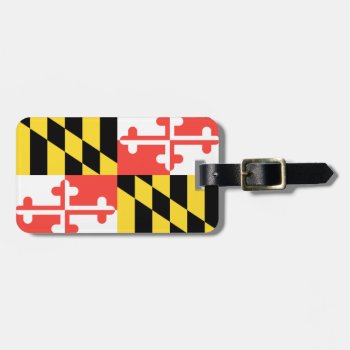 Maryland Flag - Luggage Tag by SuperFlagShop at Zazzle