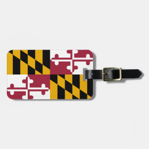 Maryland flag luggage tag