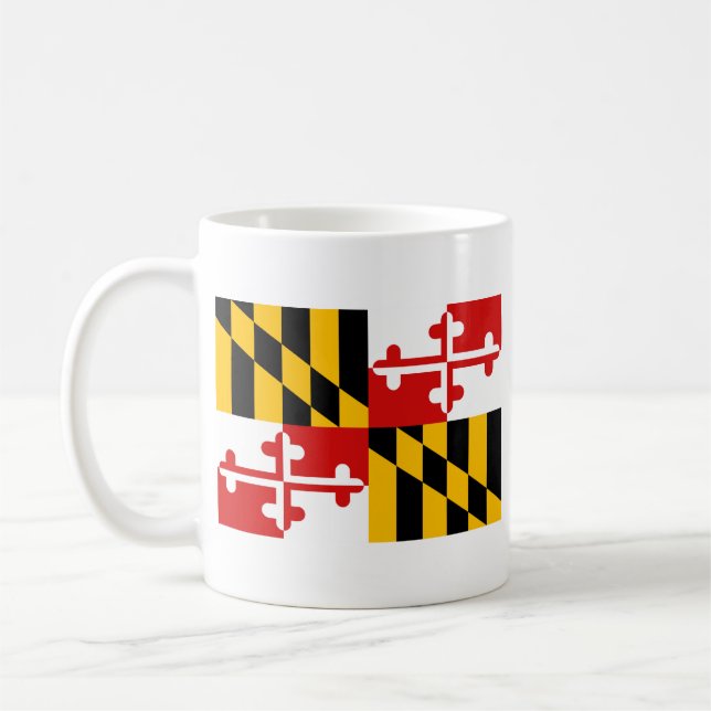 Maryland Flag + Map Mug (Left)