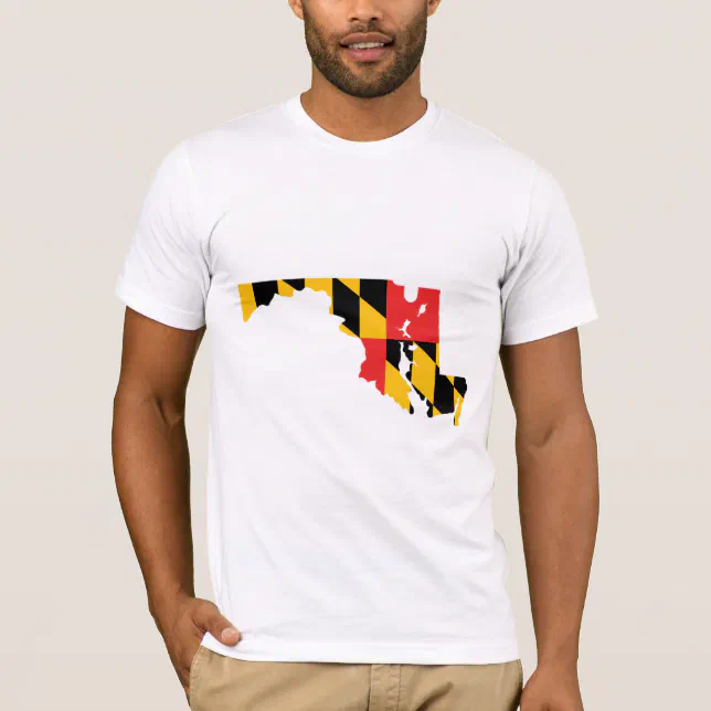 Maryland Flag Map T-Shirt