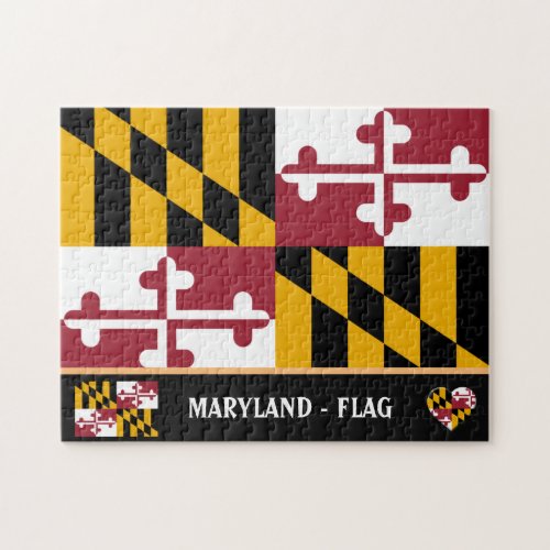 Maryland Flag  Maryland State USA America Jigsaw Puzzle