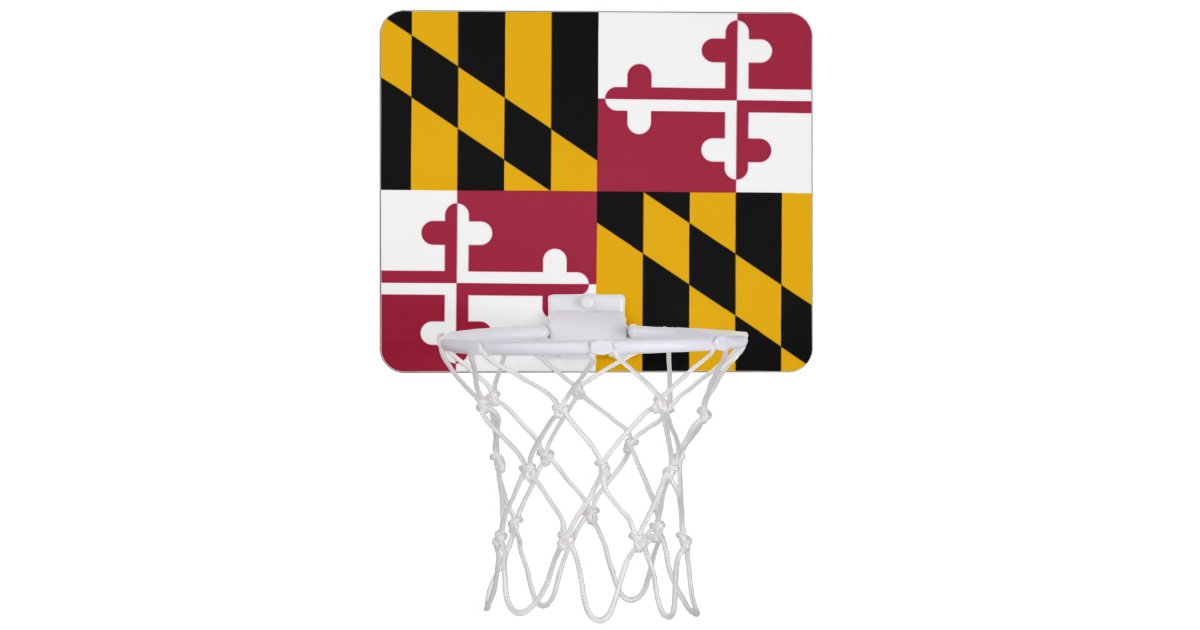 Maryland Flag Mini Basketball Hoop Zazzle