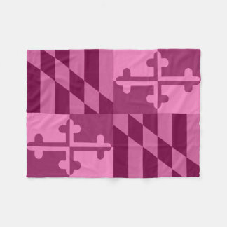 Maryland Flag Monochromatic blanket - hot pink