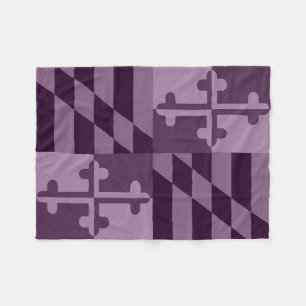 Maryland Flag Monochromatic blanket - plum
