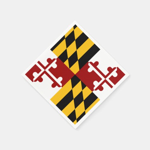 Maryland flag napkins