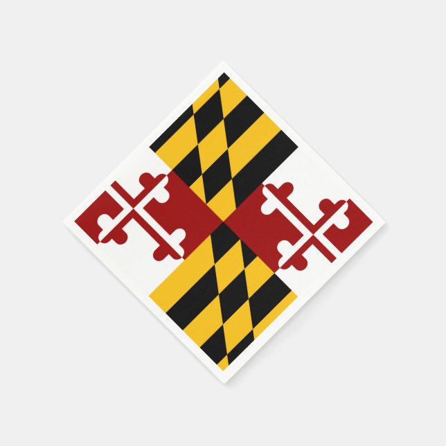 Maryland flag napkins (Corner)