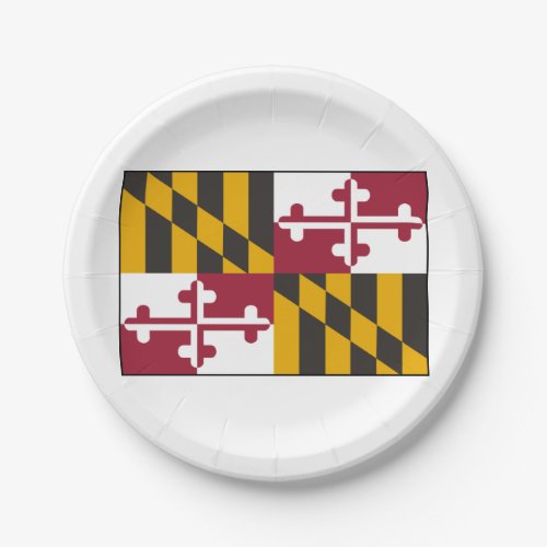 Maryland Flag Paper Plates