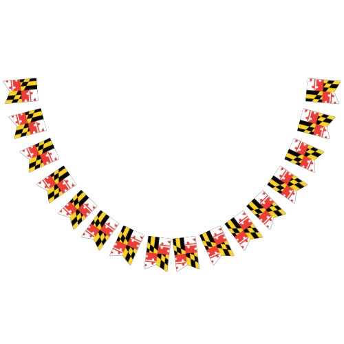 Maryland Flag Party Bunting Banner