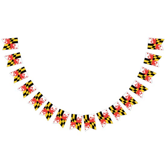 Maryland Flag Party Bunting Banner