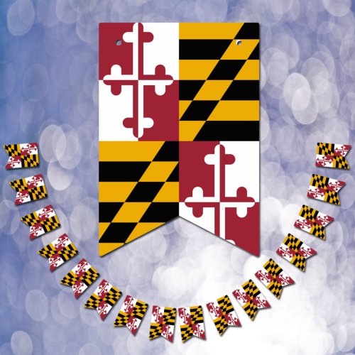 Maryland Flag Party bunting Banners  Weddings