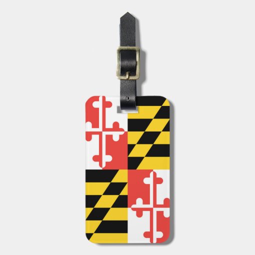 Maryland Flag Personalized Luggage Tag | Zazzle
