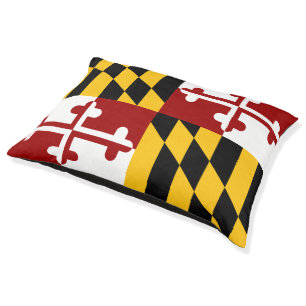 Maryland flag pet bed