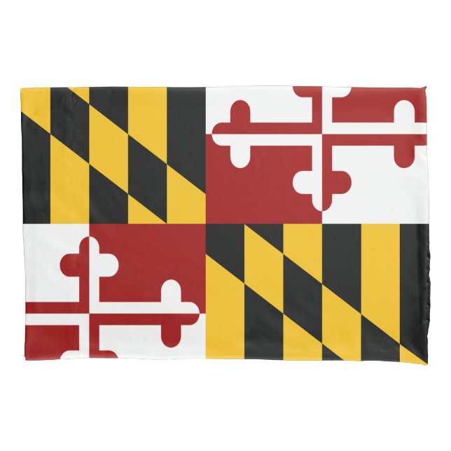 Maryland flag pillow case (Front)