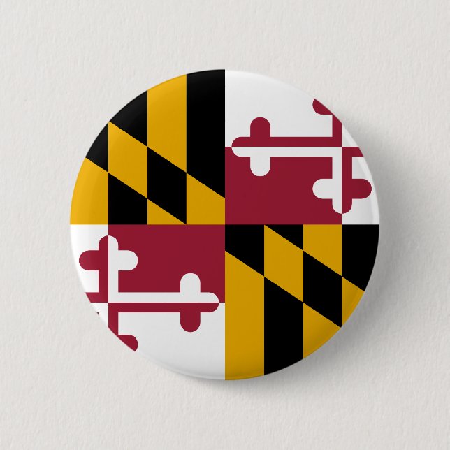 Maryland Flag Pinback Button (Front)