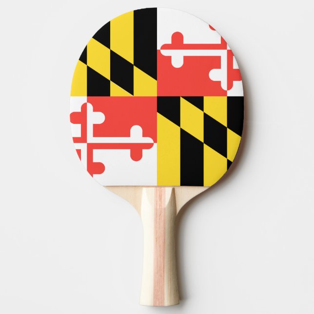 MARYLAND FLAG Ping-Pong PADDLE (Front)