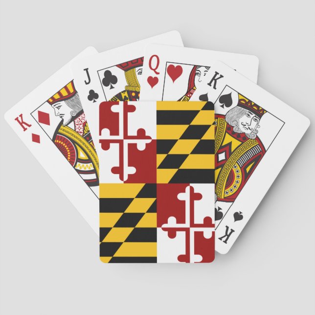 Maryland flag poker cards (Back)