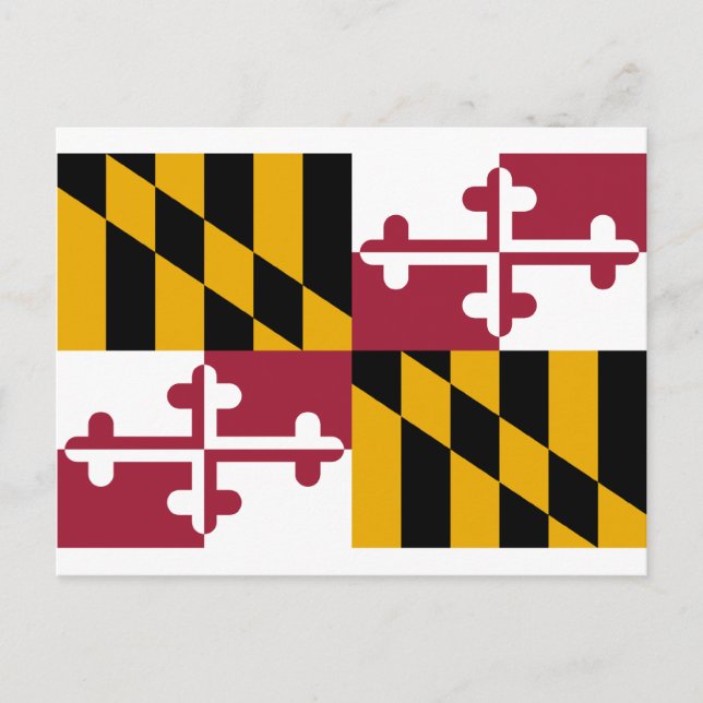Maryland Flag Postcard (Front)