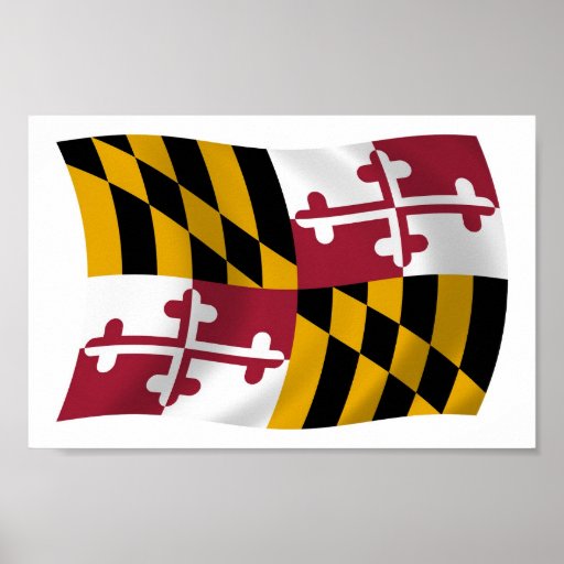 Maryland Flag Poster Print | Zazzle