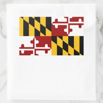 Maryland flag rectangular sticker | Zazzle