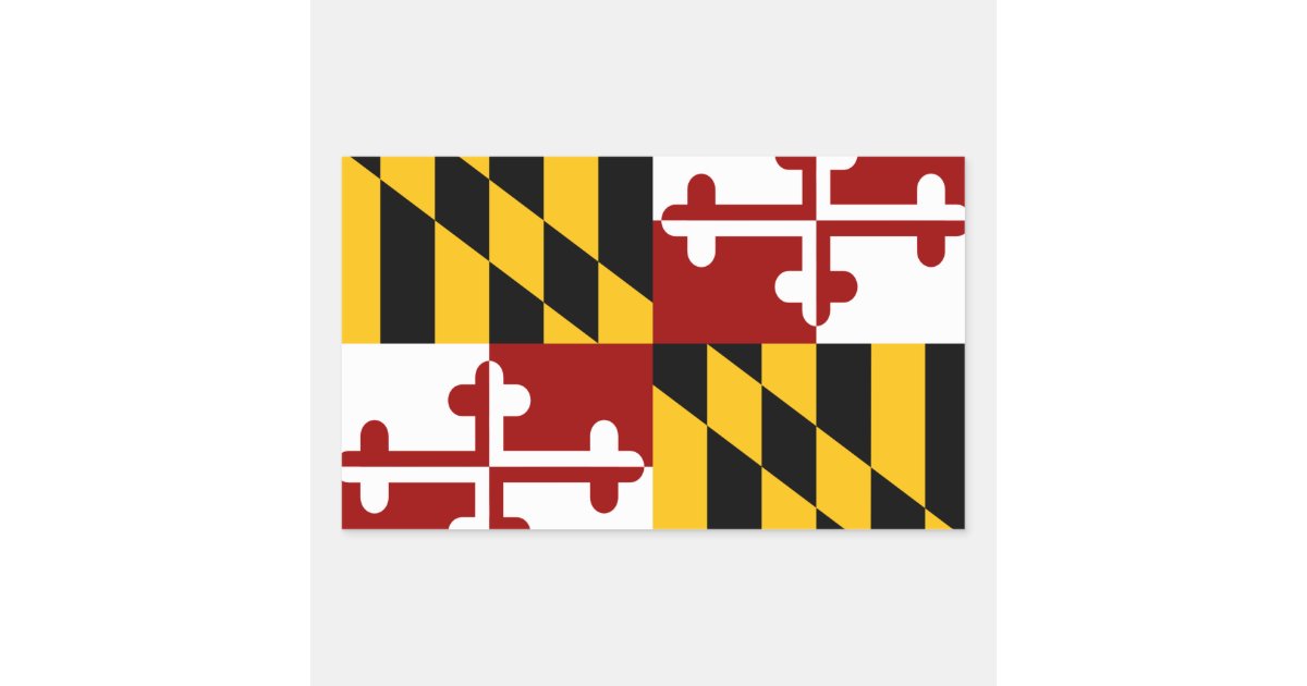 Maryland Flag Rectangular Sticker 