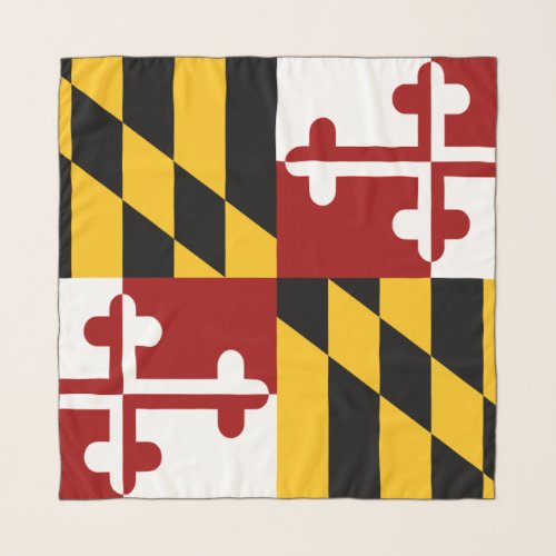 Maryland flag scarf