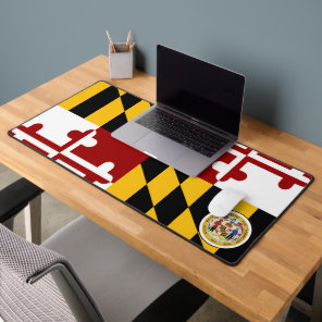 Maryland flag-Seal Desk Mat