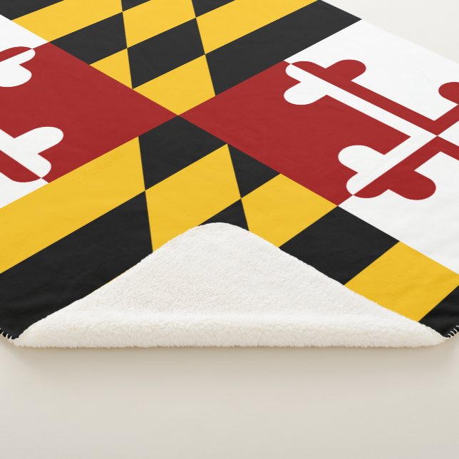Maryland flag sherpa blanket (3/4)