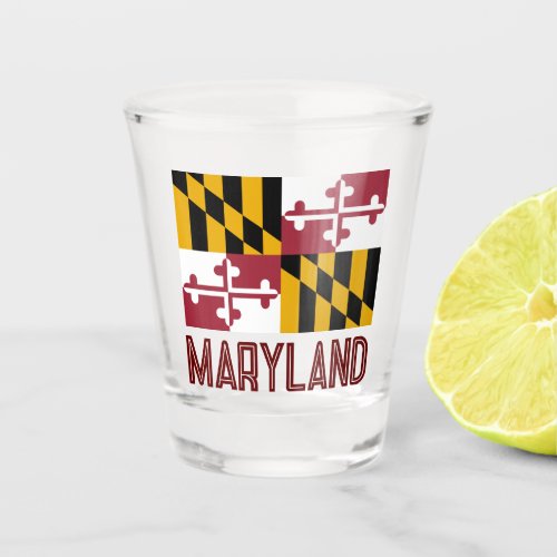 Maryland Flag Shot Glass