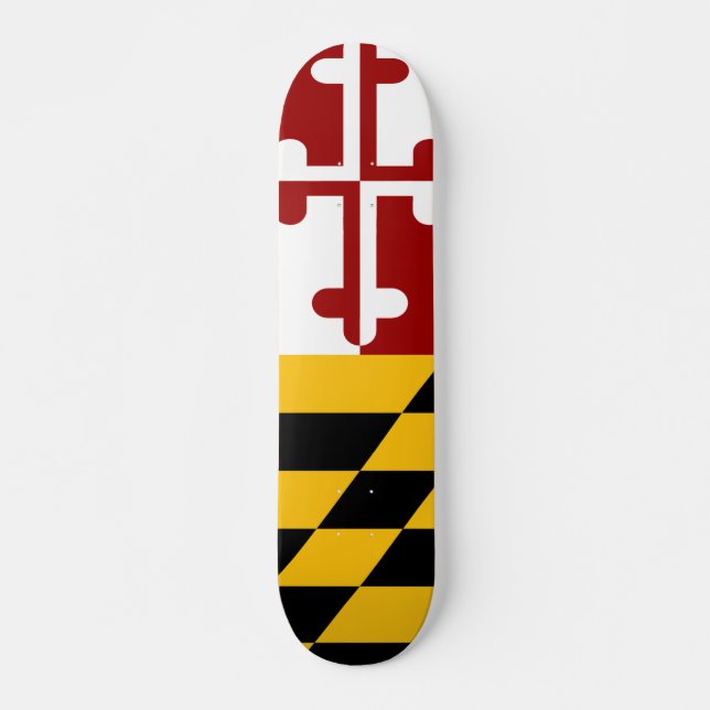 Maryland flag skateboard (Front)