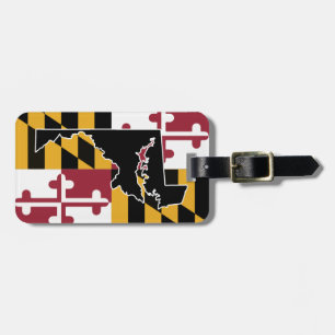 Maryland Flag/State luggage tag