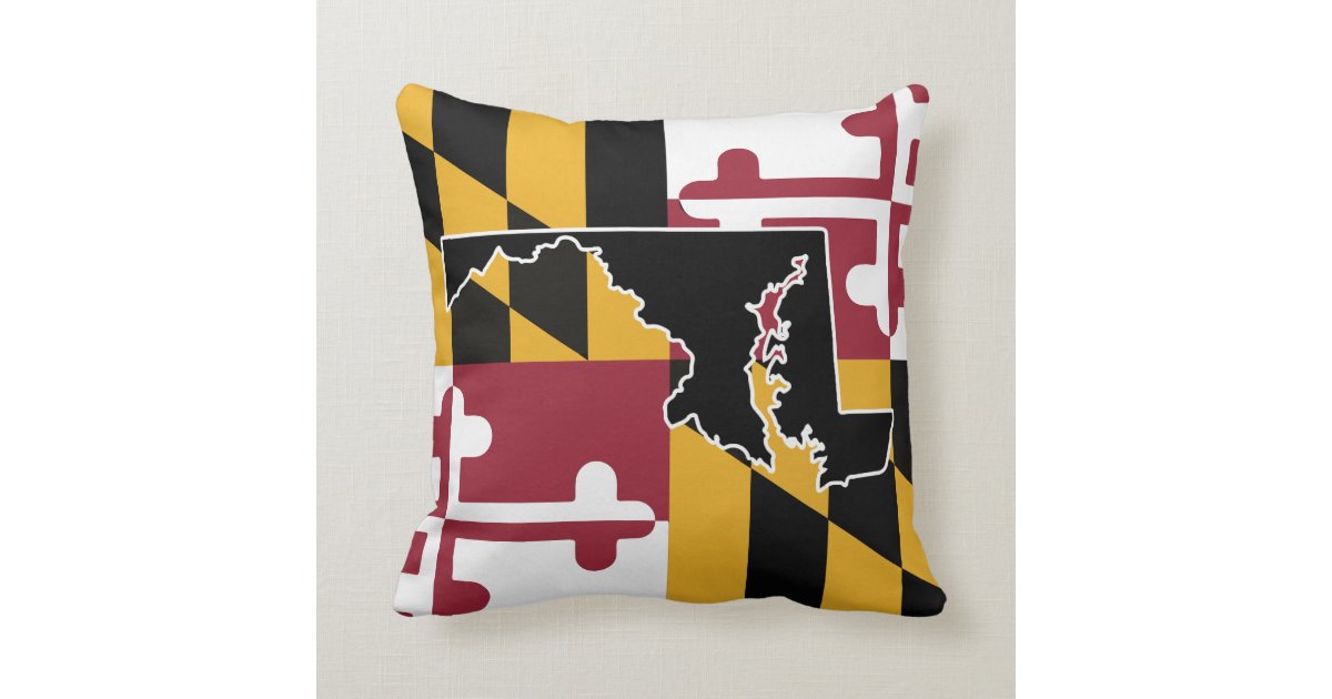 Maryland flag/State pillow | Zazzle.com