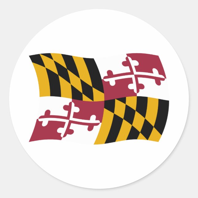 Maryland Flag Sticker (Front)