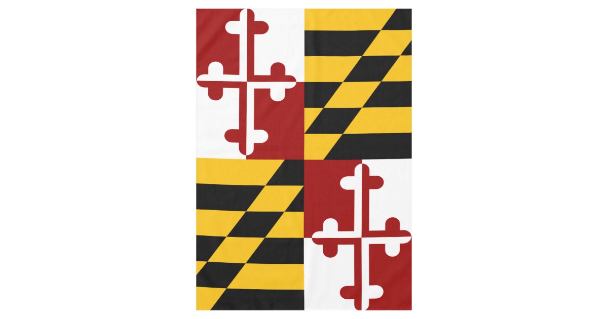 Maryland flag tablecloth | Zazzle