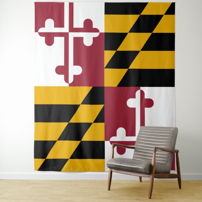Maryland Flag Tapestry (In Situ)
