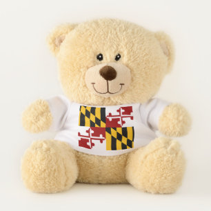 Maryland flag teddy bear