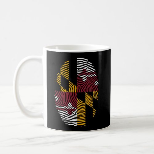 Maryland Flag Thumbprint Coffee Mug