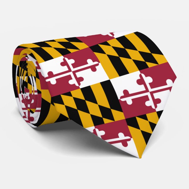 Maryland Flag Tie (Rolled)